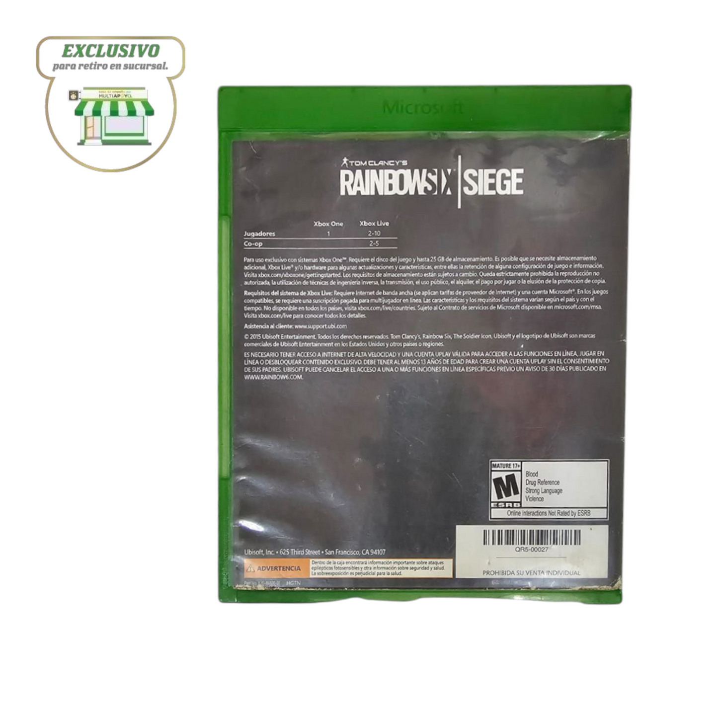 VIDEOJUEGO DE XBOX ONE